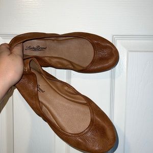 Lucky Brand - Camel Colored Flats - SZ 8